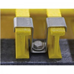 Acciaio inossidabile FRP GRP in fibra di vetro Grating M Clip con unghie e bullone