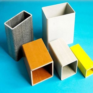 Tubo rettangolare pultruso FRP